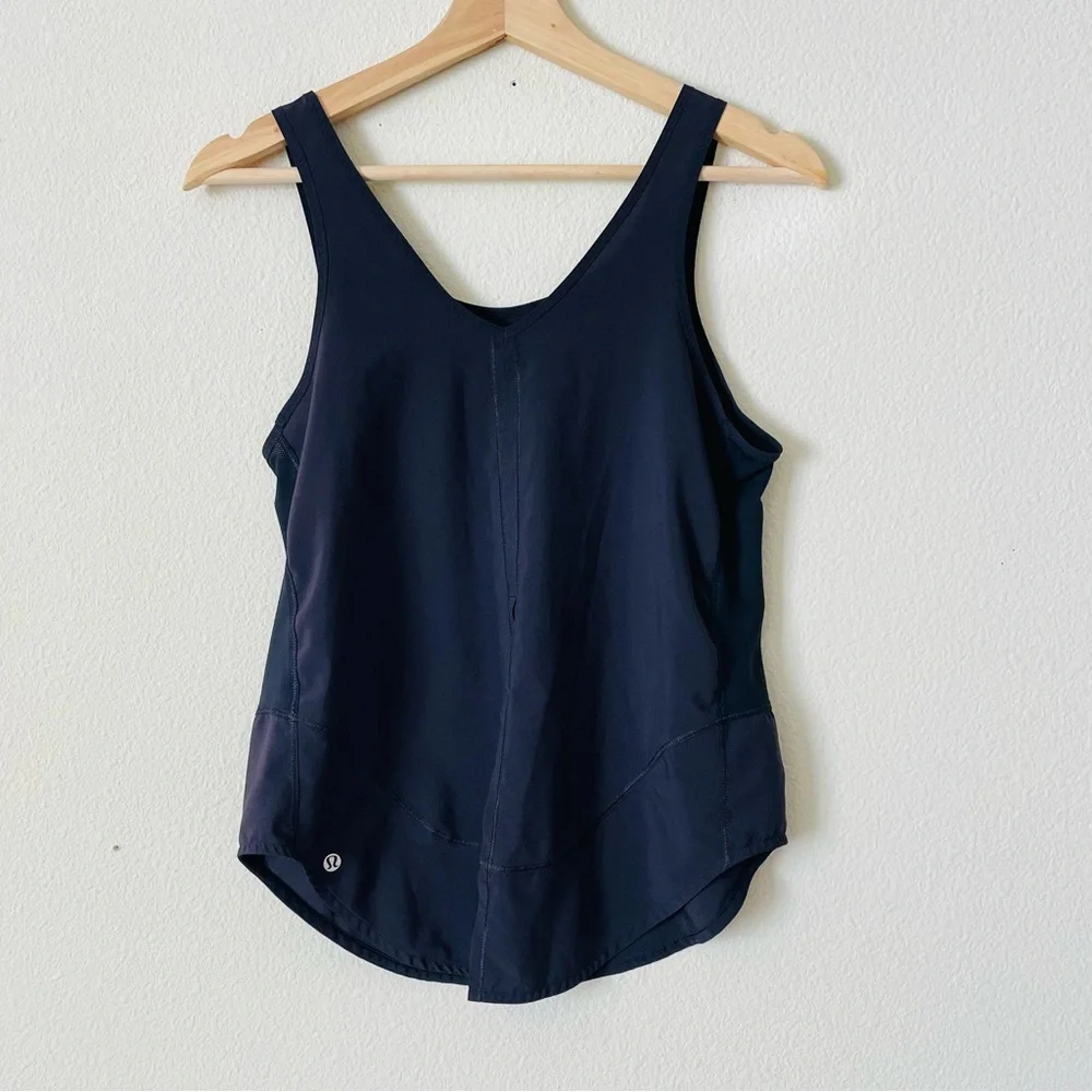 Lululemon SIZE 6 Sculpt Tank Tie Back in Black